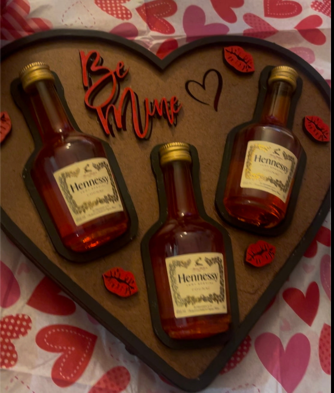 Valentine Liquor Heart Box Digital Design