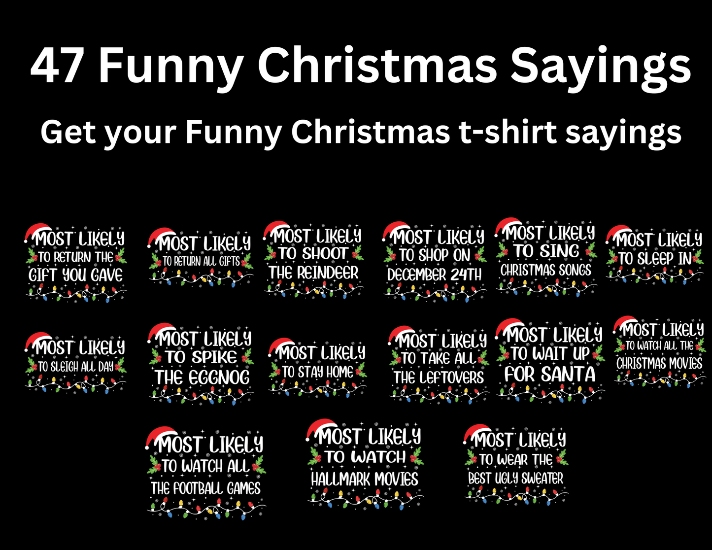 47 Funny Christmas Sayings