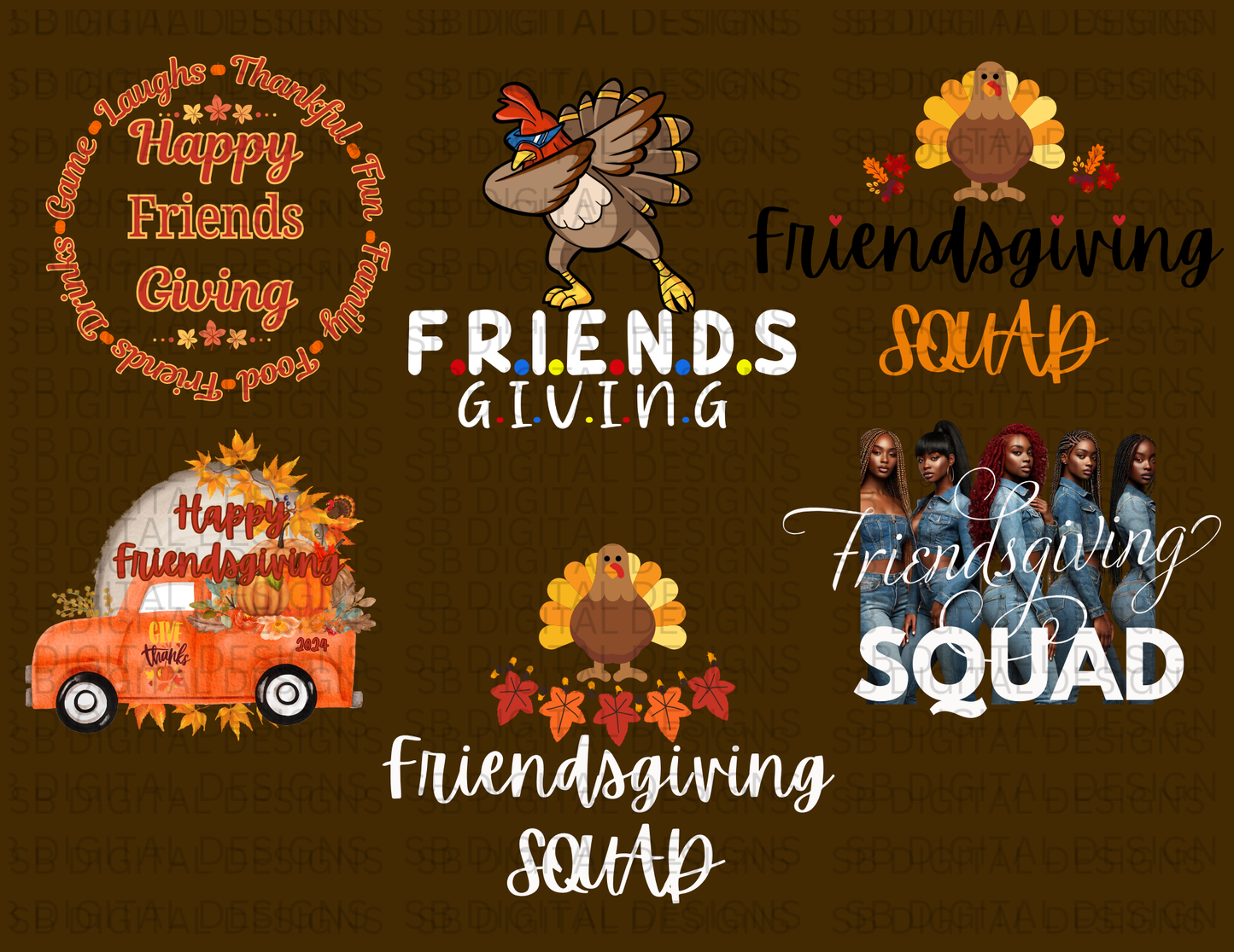 Friendsgiving Editable Digital Design